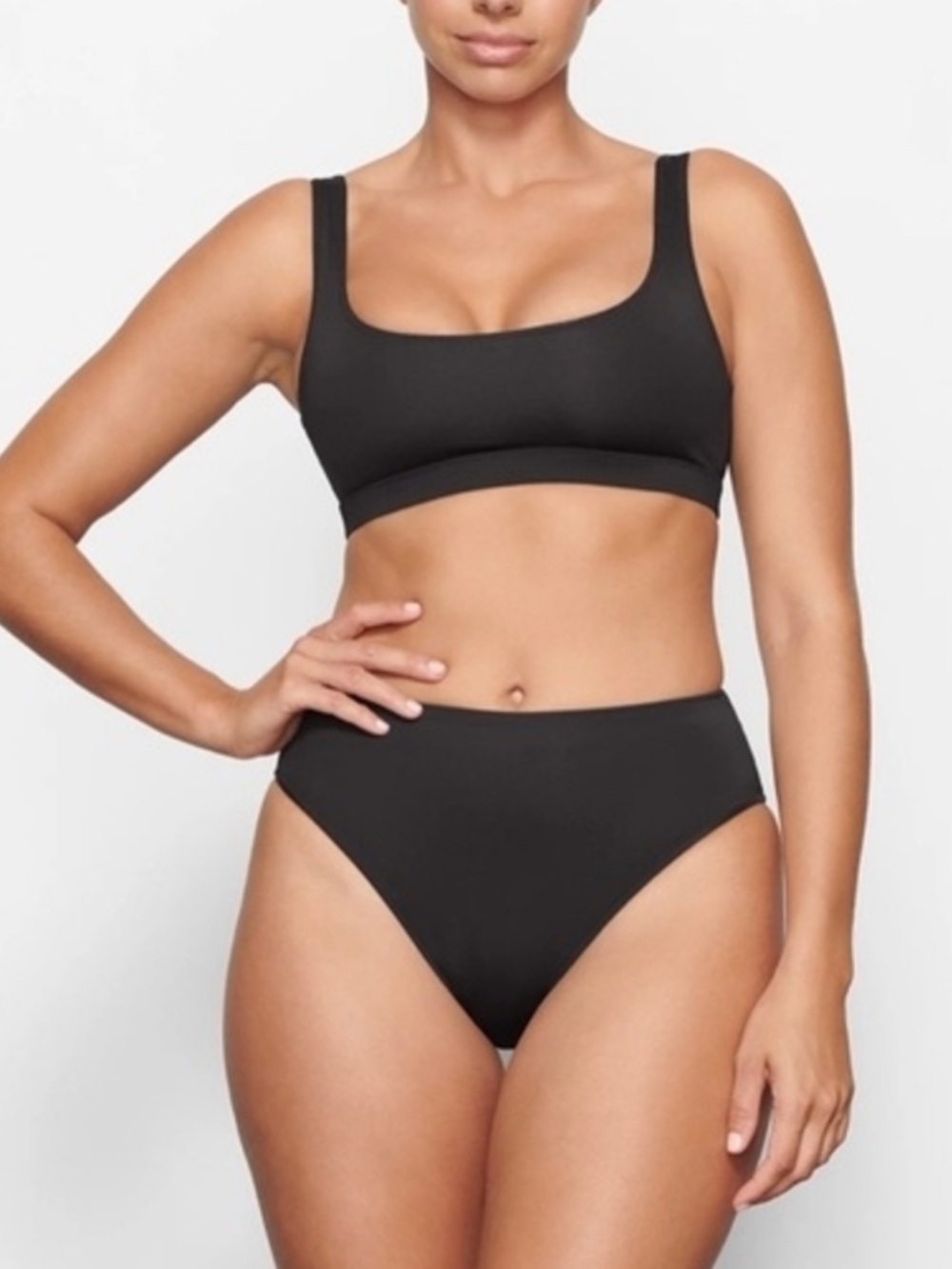 Skims Black Swim One Piece Size Large